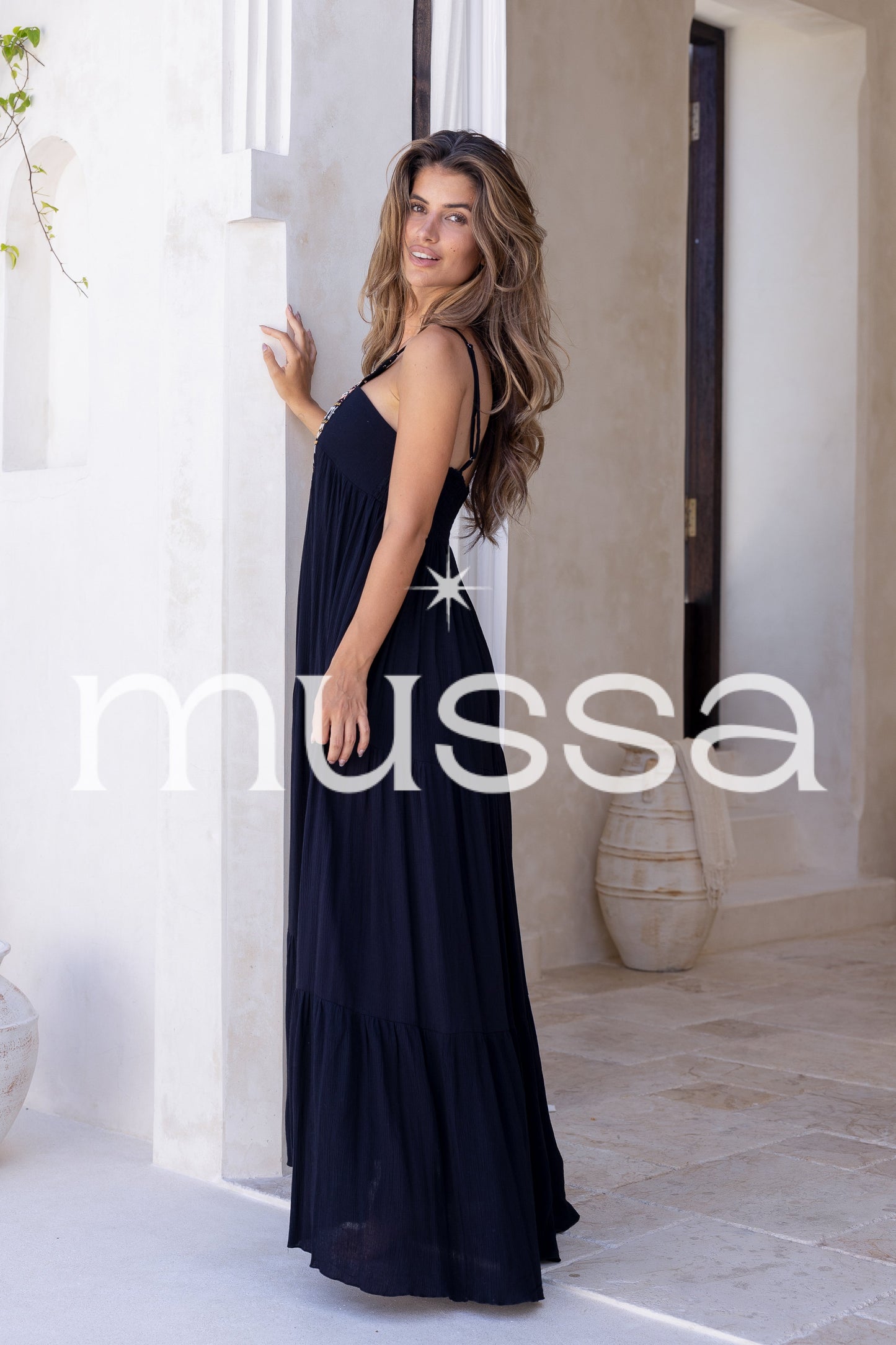 Vestido jimena zigzag negro