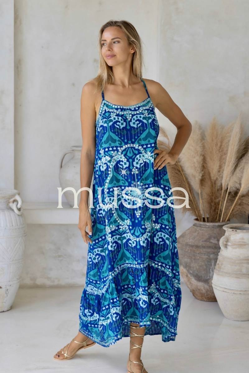 Vestido Oasis Azul