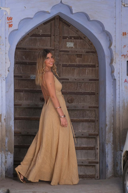 Vestido Kerala Camel