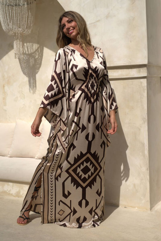 Vestido Crema Imperial