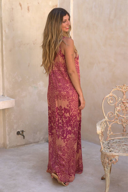 Vestido Salmón Terelu