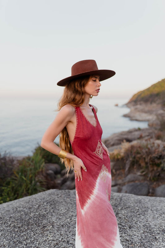 Vestido Zigma Burdeos