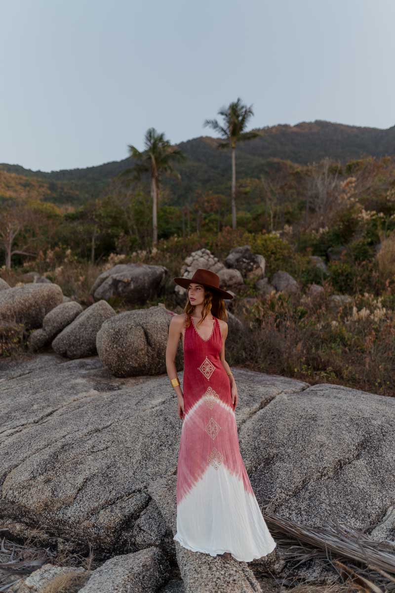 Vestido Zigma Burdeos