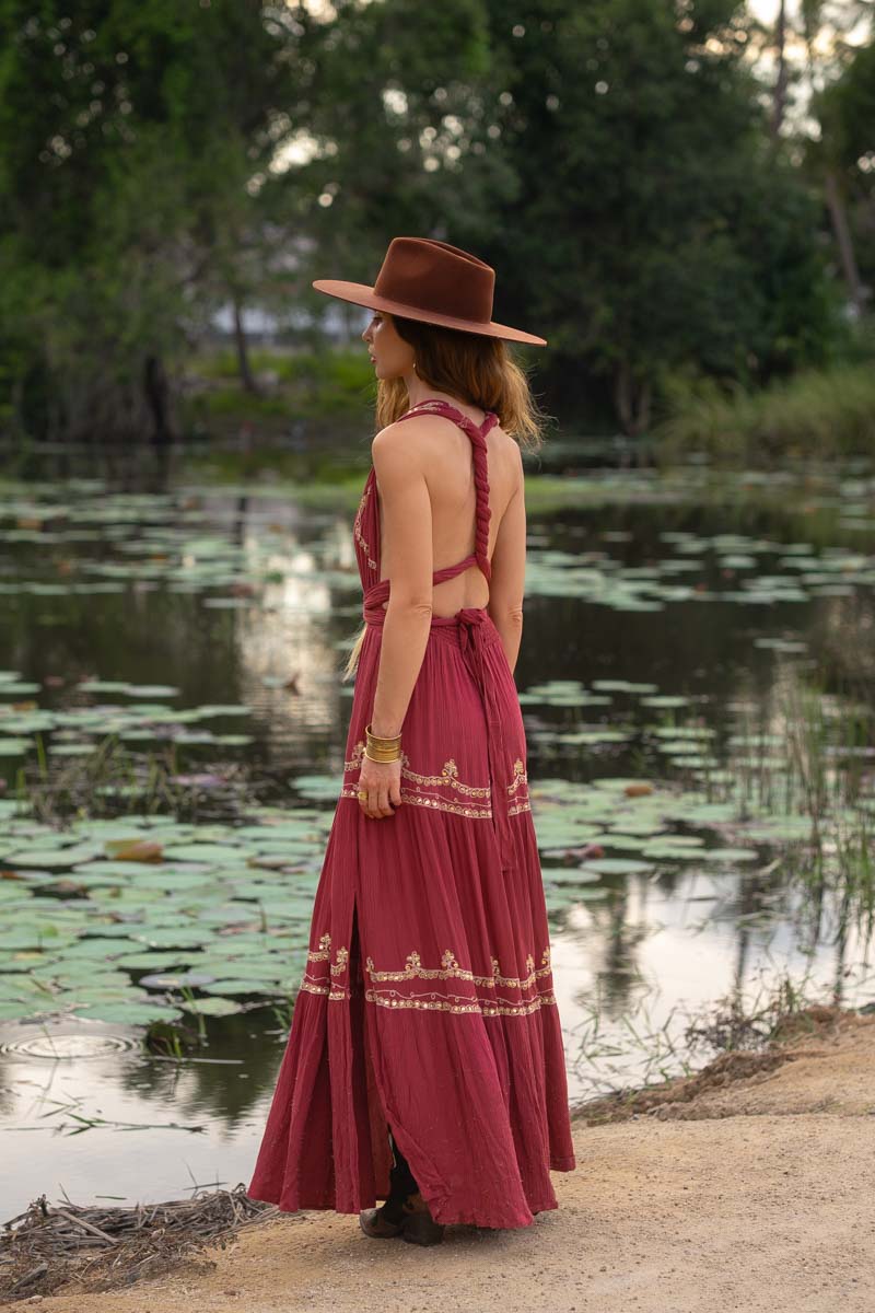 Vestido Julietta Guinda