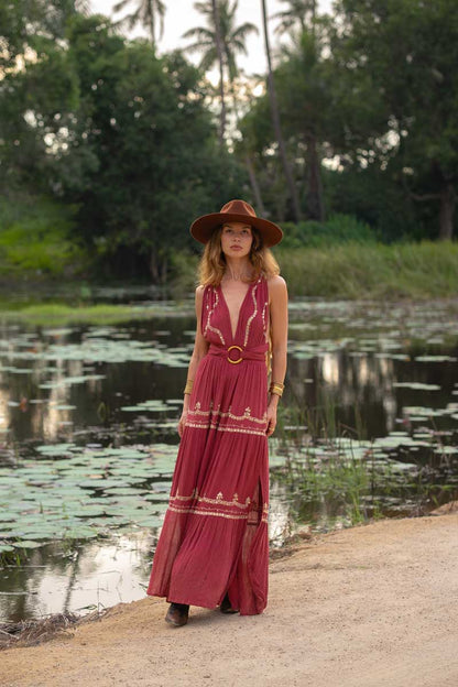 Vestido Julietta Guinda