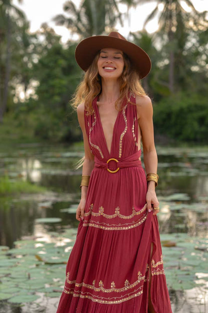 Vestido Julietta Guinda