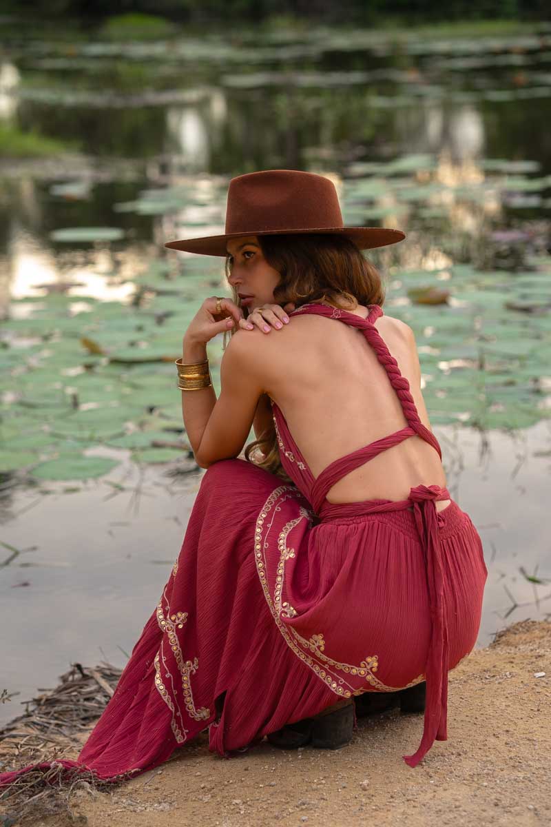 Vestido Julietta Guinda