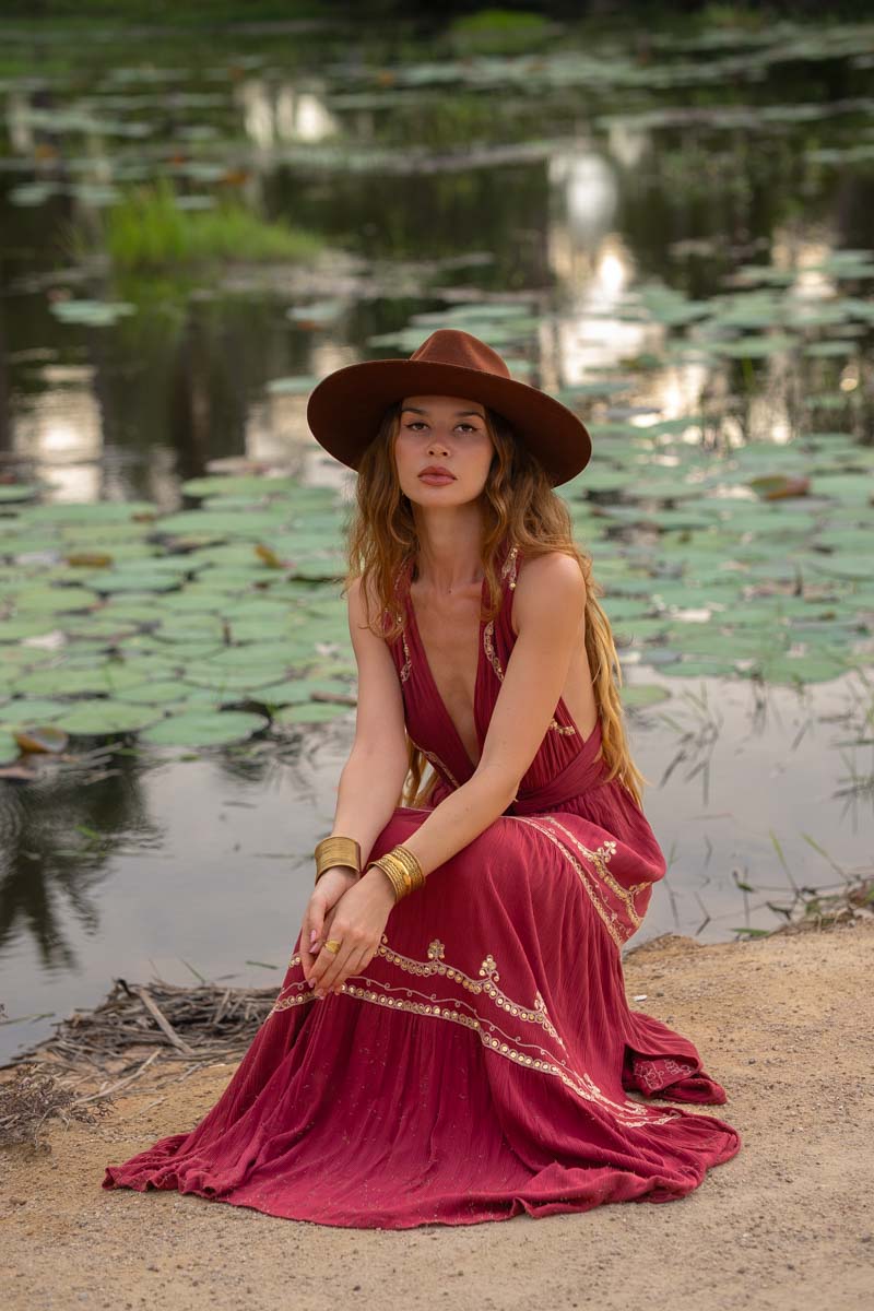 Vestido Julietta Guinda