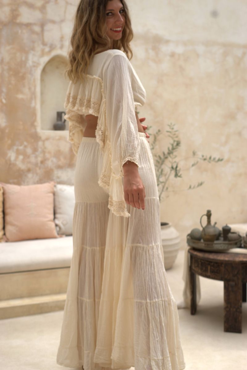 Top Encaje Crema Elsa