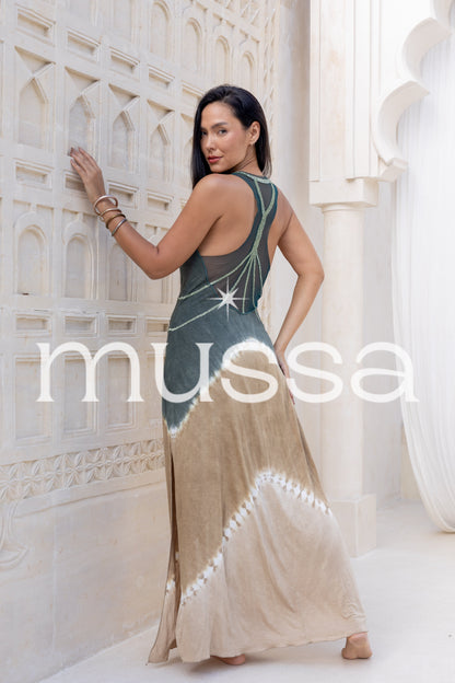 Vestido eucalipto td kaki