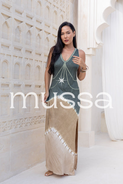 Vestido eucalipto td kaki