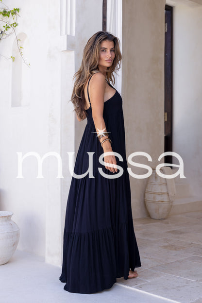 Vestido jimena zigzag negro