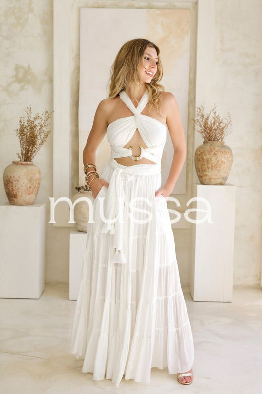 Vestido Amanda Blanco Largo