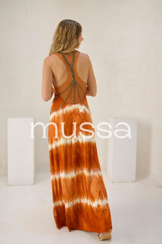 Vestido Eucalipto Rust Stripe
