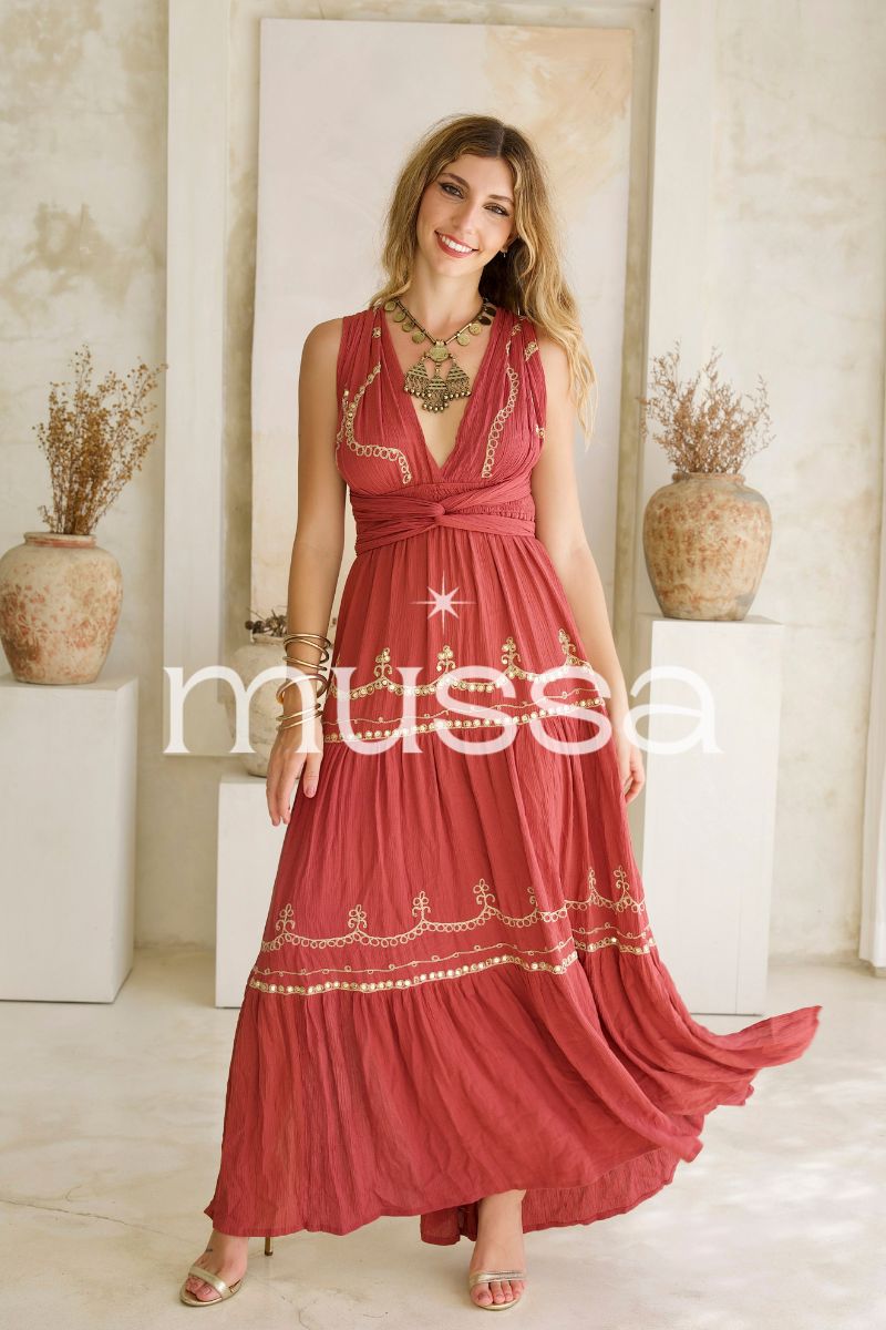 Vestido Julieta Guinda