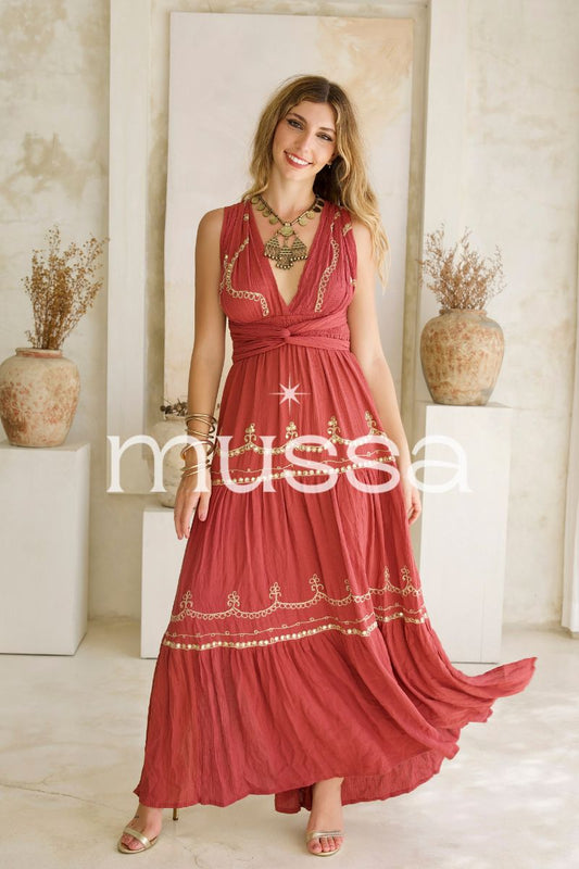 Vestido Julieta Guinda