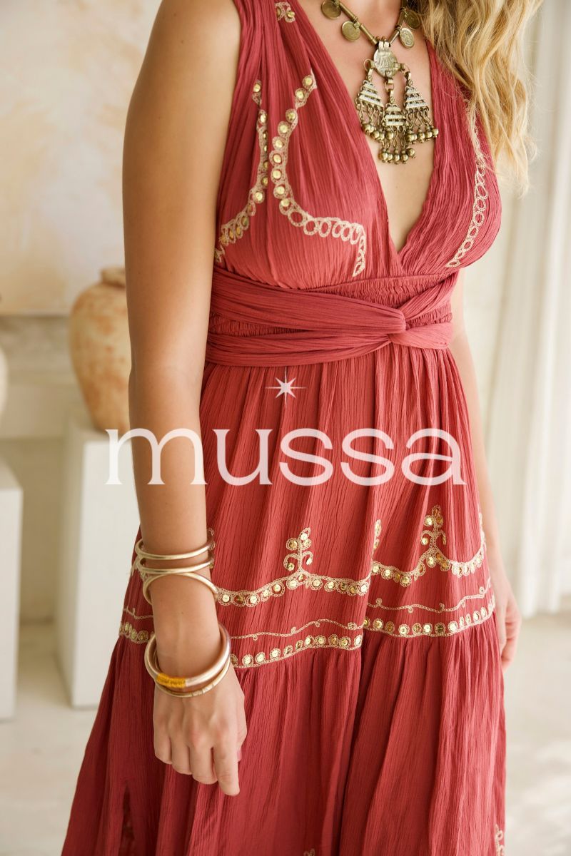 Vestido Julieta Guinda