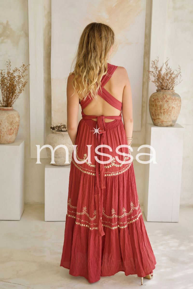 Vestido Julieta Guinda