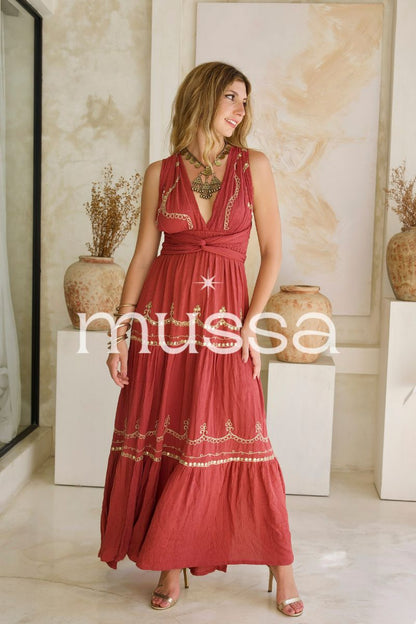 Vestido Julieta Guinda