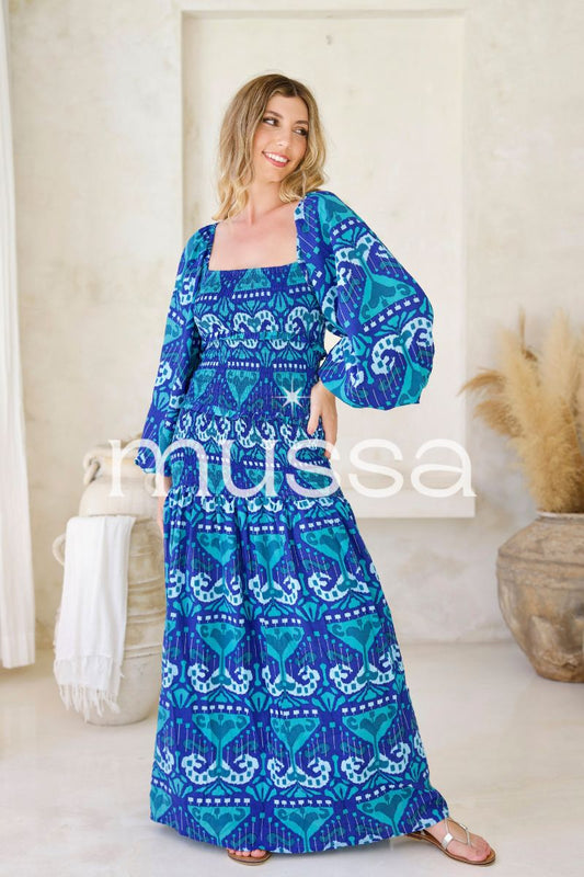 Vestido Lolita Print Indigo