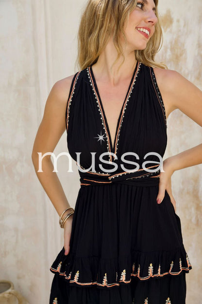 Vestido Corto Alena Negro