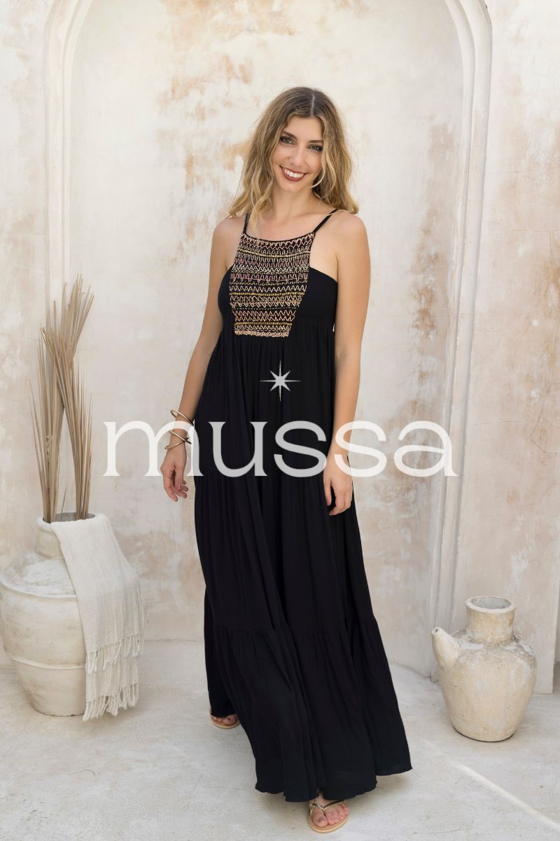 Vestido Jimena Negro Largo