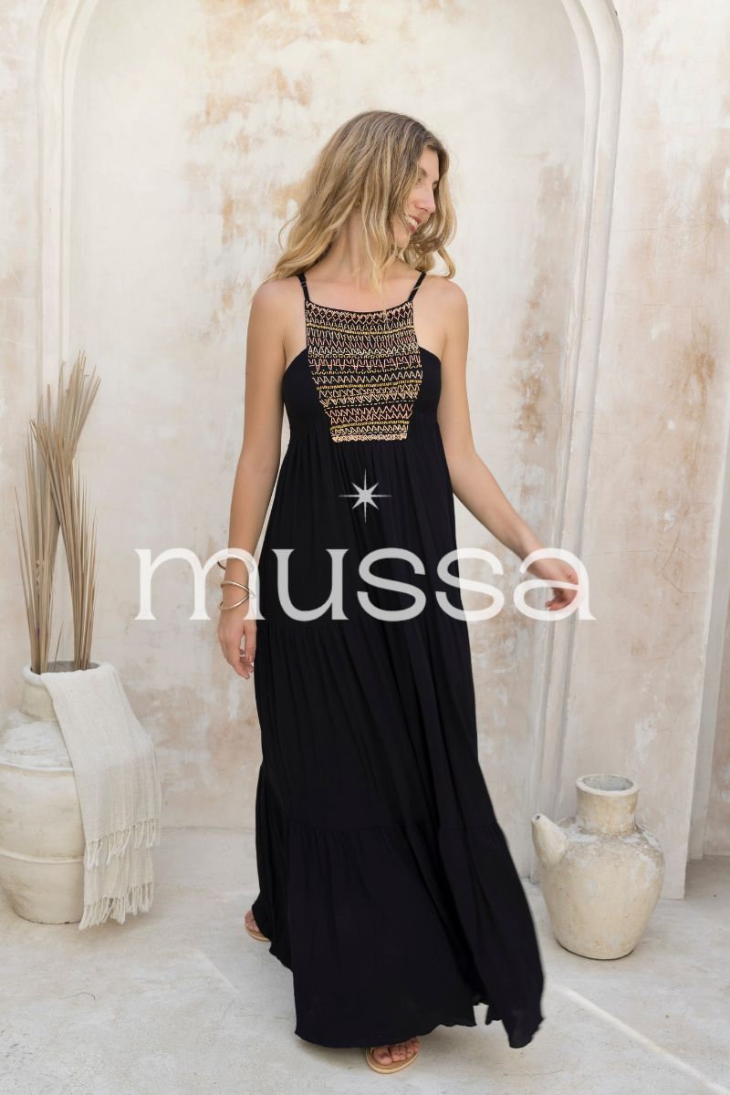 Vestido Jimena Negro Largo