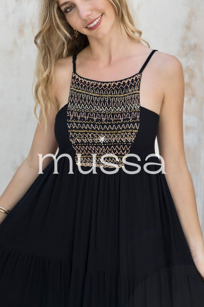 Vestido Jimena Negro Largo