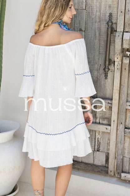 Vestido Rombo Blanco