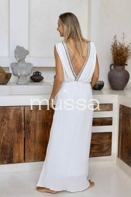 Vestido Sanza Shell Blanco