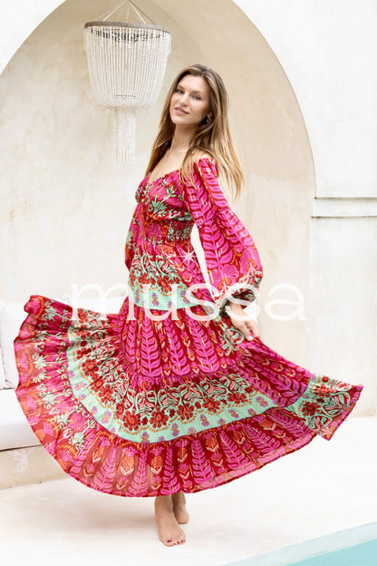 Vestido Danla Frambuesa