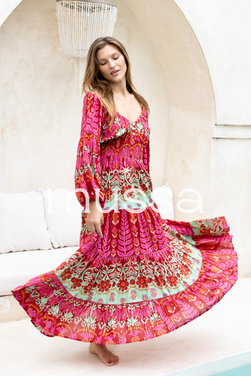 Vestido Danla Frambuesa