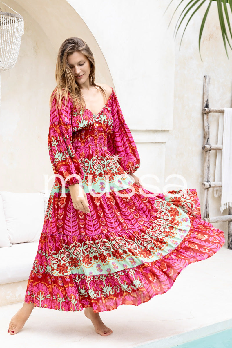 Vestido Danla Frambuesa