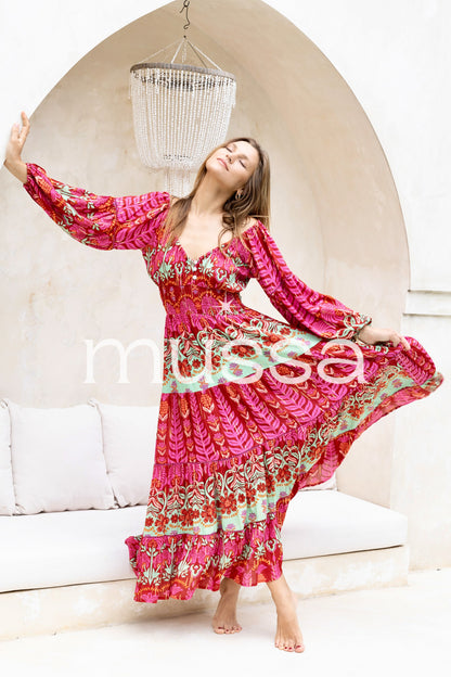 Vestido Danla Frambuesa