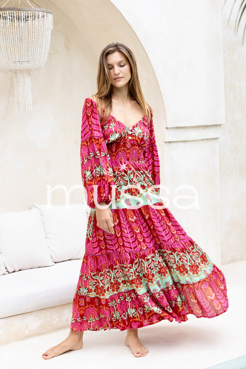 Vestido Danla Frambuesa