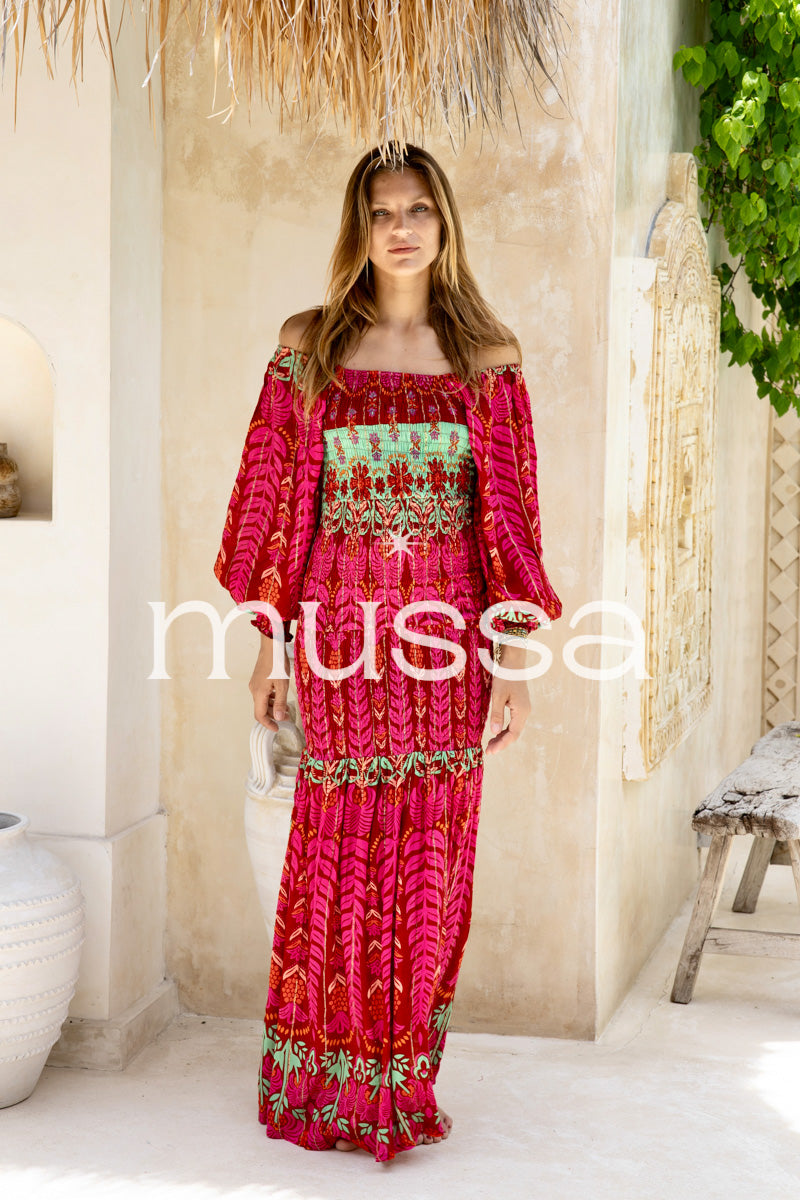 Vestido Kait Frambuesa