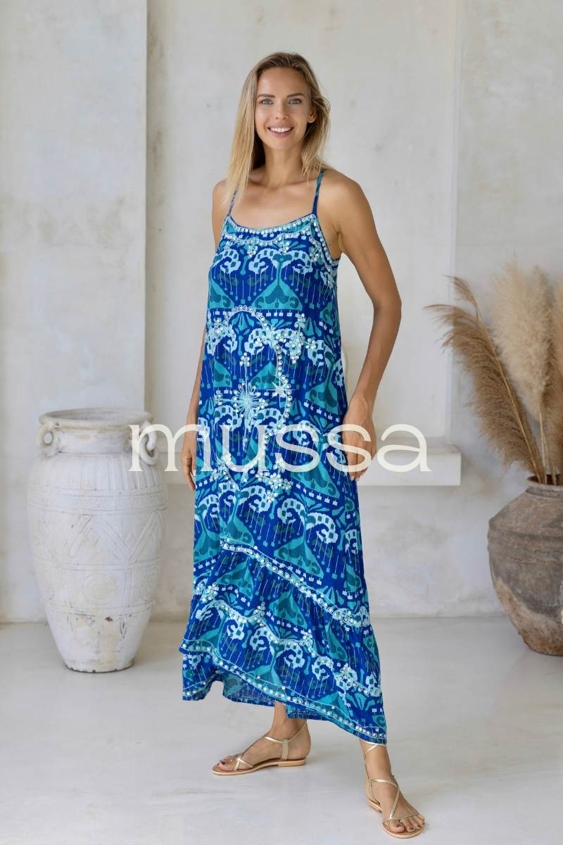 Vestido Oasis Azul