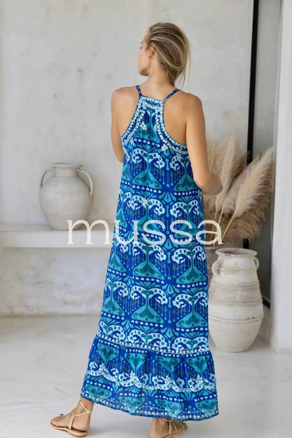 Vestido Oasis Azul