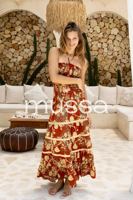 Vestido Ritesh Burdeos