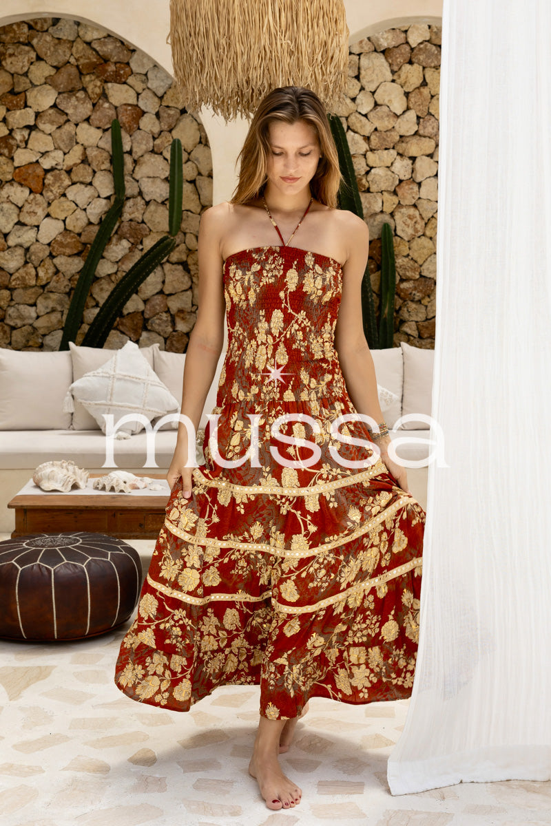 Vestido Ritesh Burdeos