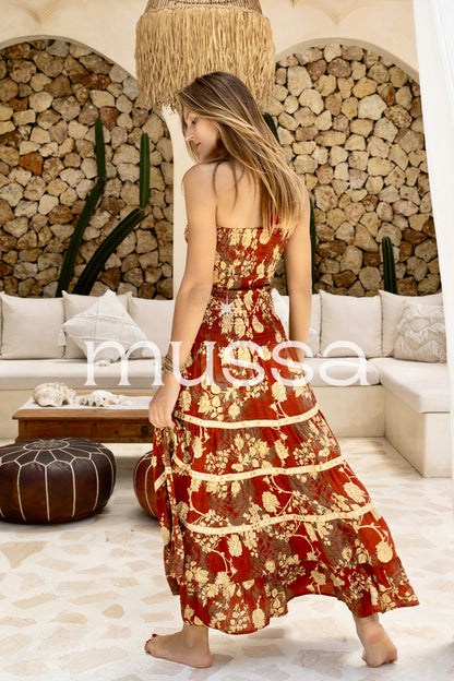 Vestido Ritesh Burdeos