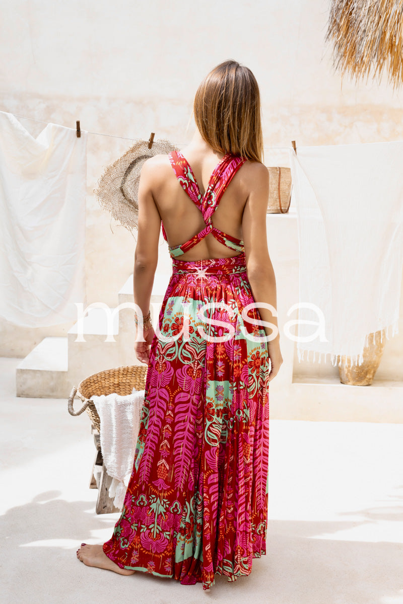 Vestido River Frambuesa