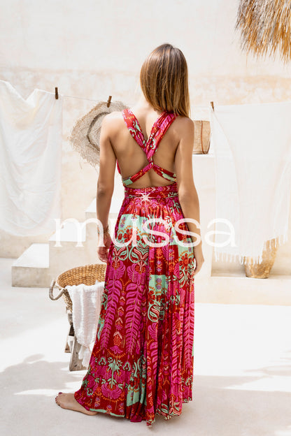 Vestido River Frambuesa