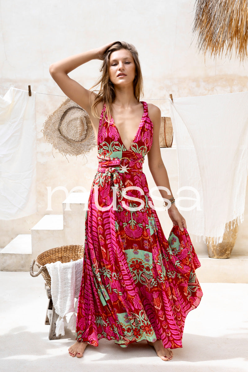 Vestido River Frambuesa