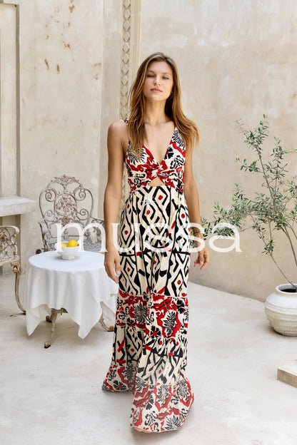 Vestido Sidney Rojo Barroco