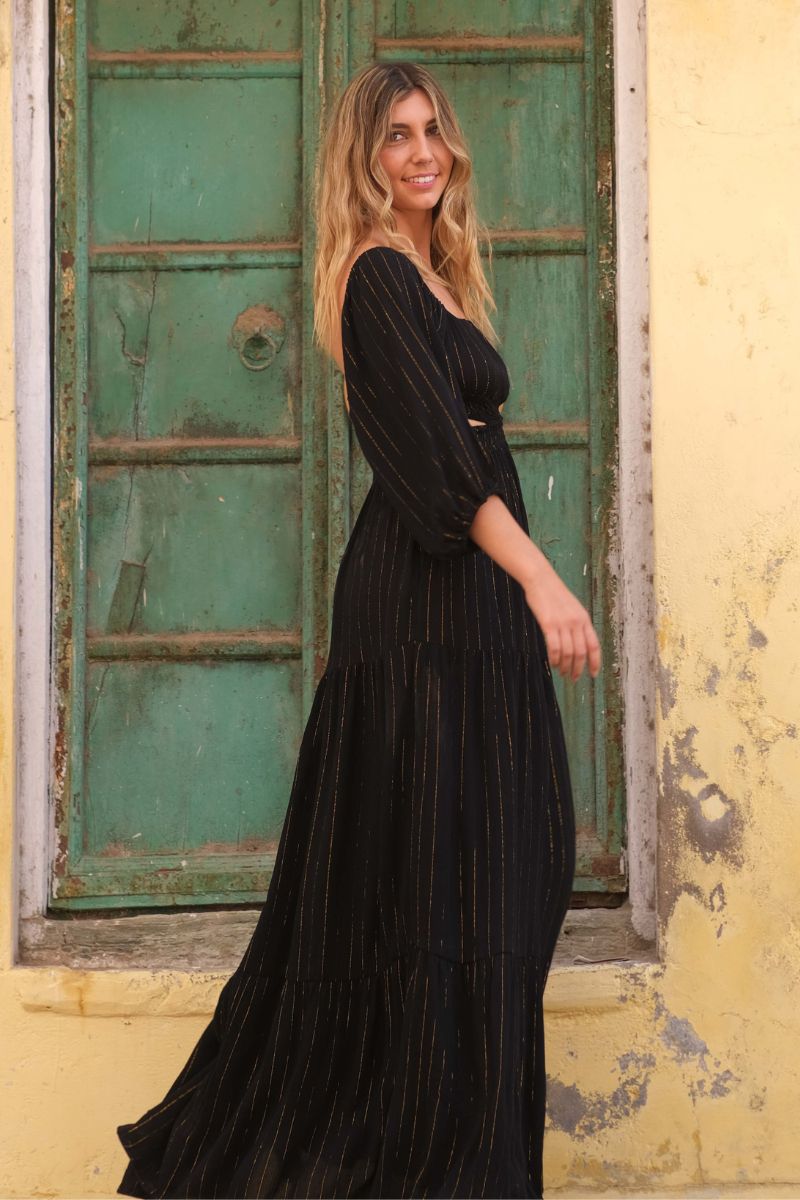 Vestido Negro Largo Made